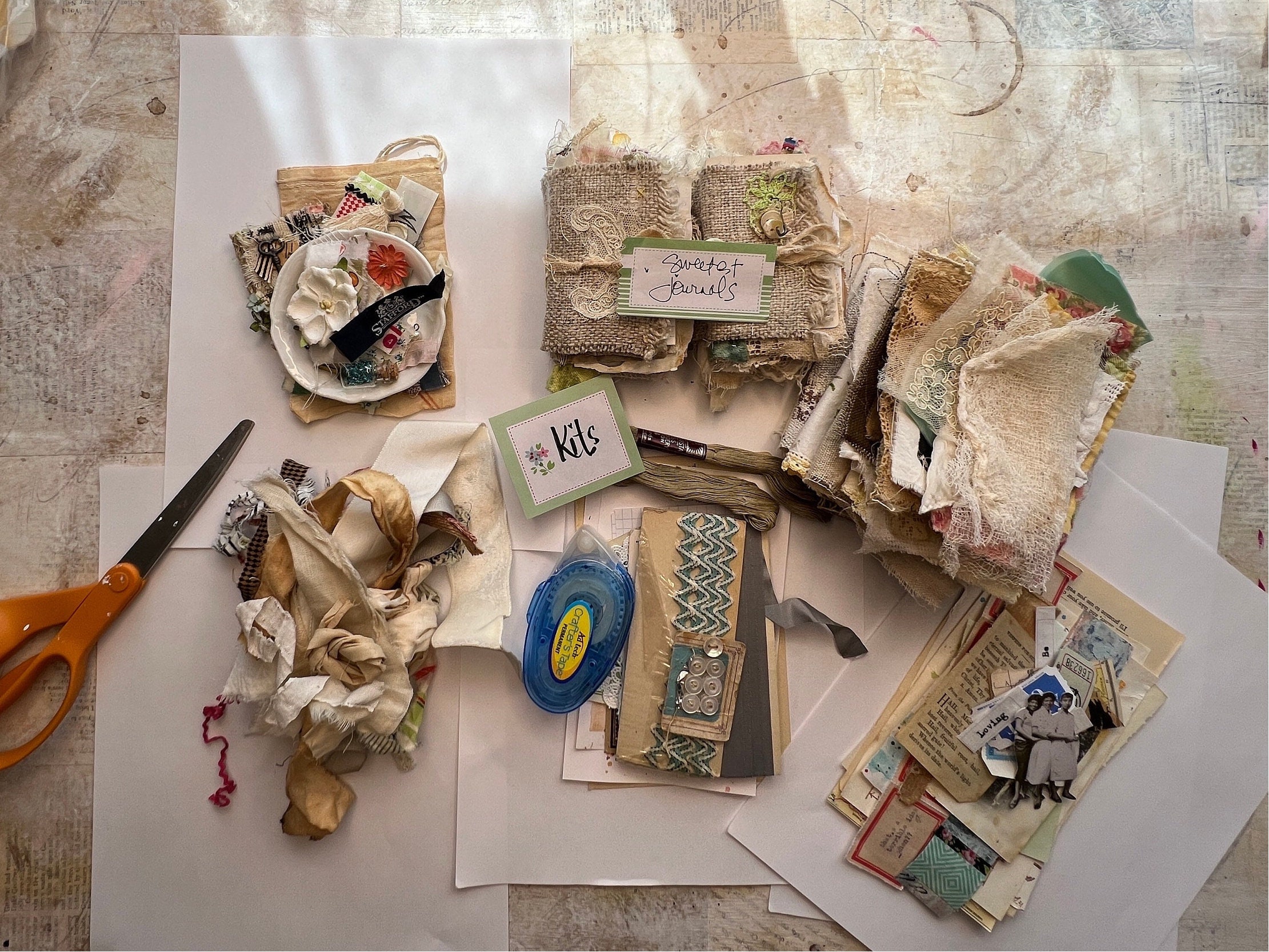 Junk Journal Kit, I Only Kiss Cowboys, Wild West Decorative