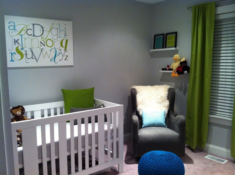 Alphabet Nursery Wall Art - Etsy