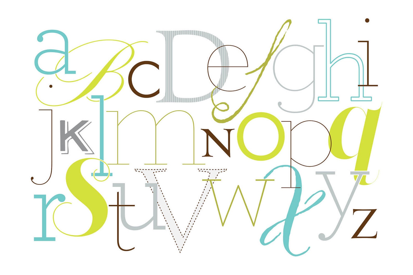 Alphabet Nursery Wall Art - Etsy