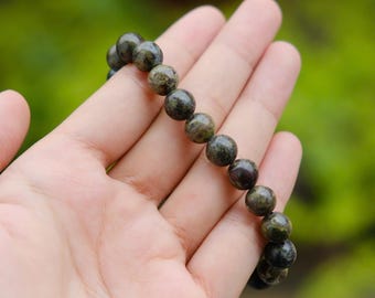 Pulseira Sangue de Dragão, Pulseira de Pedras Preciosas, Pedra Sangue de Dragão 8 mm e 10 mm