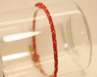 Pulsera de hilo rojo, pulsera roja de la suerte, pulsera roja de protección