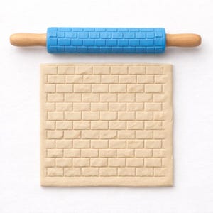 Brick Wall Texture Roller STL | Clay Pottery Tool (Digital Download)