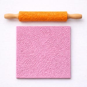 Fur Texture Roller STL File – Animal Fur Clay Pattern Tool (Digital Download)