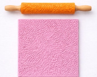 Fur Texture Roller STL File – Animal Fur Clay Pattern Tool (Digital Download)