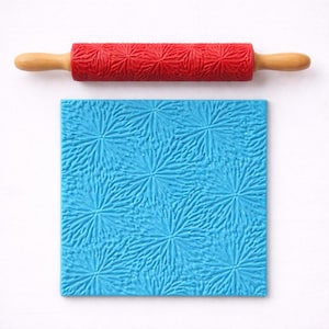Coral Texture Roller – 3D Printed Clay Embossing Tool for Pottery