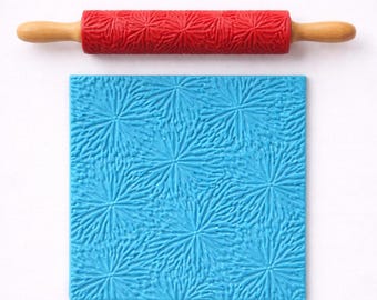 Coral Texture Roller – 3D Printed Clay Embossing Tool for Pottery