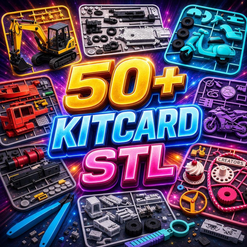 Fee Kit Card Models 50+ Kit Card STL Models – Miniature 3D Print Bundle (digital Download ...