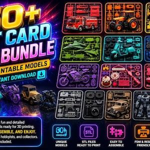 Fee Kit Card Models 50+ Kit Card STL Models – Miniature 3D Print Bundle (digital Download ...