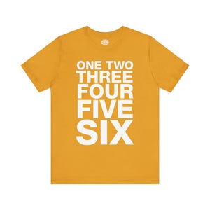 Camiseta Jonathan Richman One Two Three Four Five Six | Roadrunner Proto Punk | Camiseta Vintage de Rock | Presente para Fã de Banda dos Anos 70