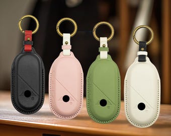Macaron MINI COOPER Alcantara Key Fob Cover,New Generation MINI Cooper Smart Key Fob Protective Case Holder Luxury Car Accessory