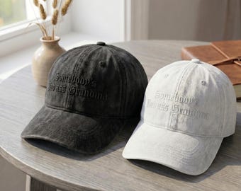 Embroidered Somebody's Bad Ass Grandma Hat, Funny Gift for Grandmas, Unique Cap for Cool Moms, Perfect for Mother's Day or Any Occasion