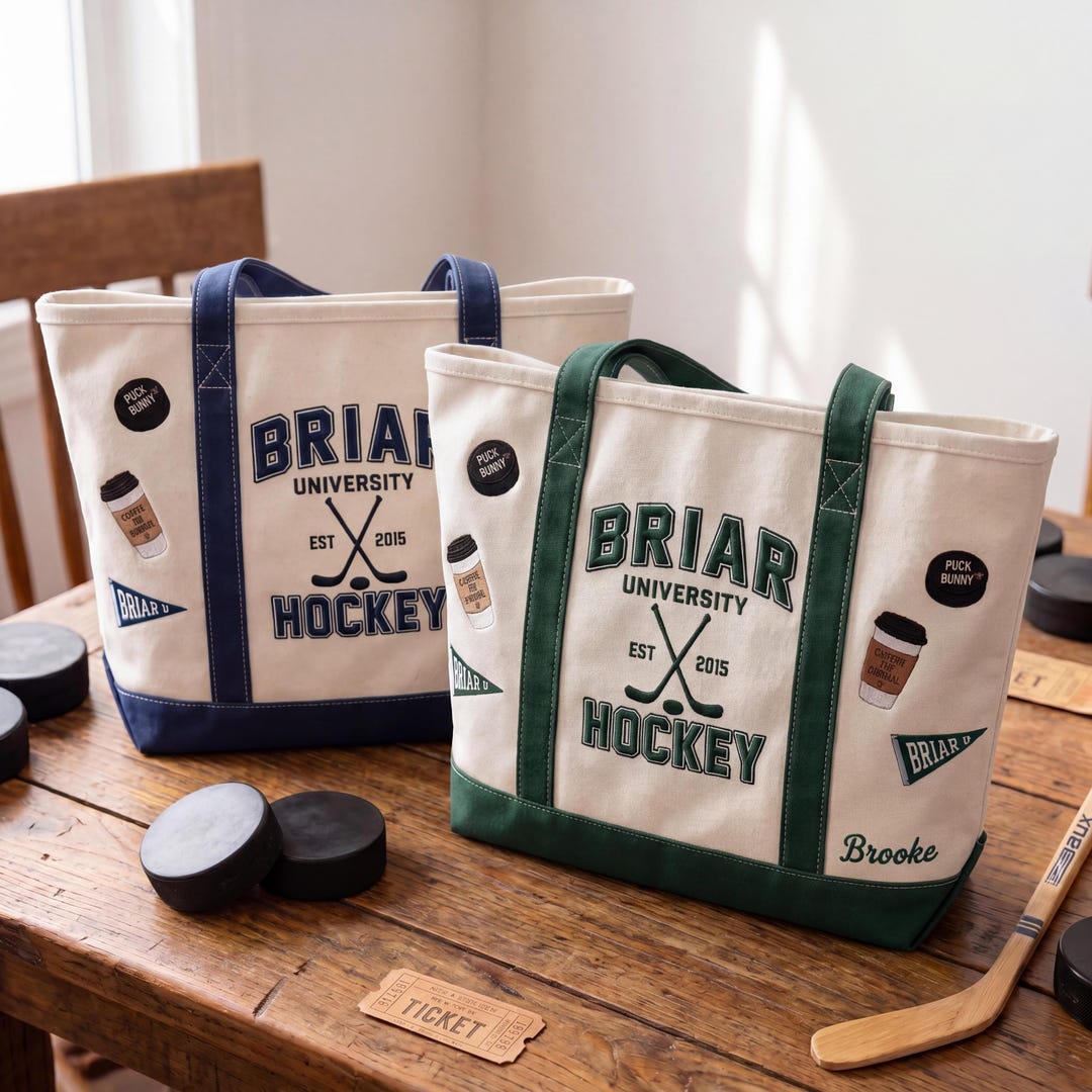 Custom Briar University Embroidered Tote