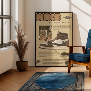 Nike Streetwear Poster | Aesthetic Ilustration | Air Jordans image 1