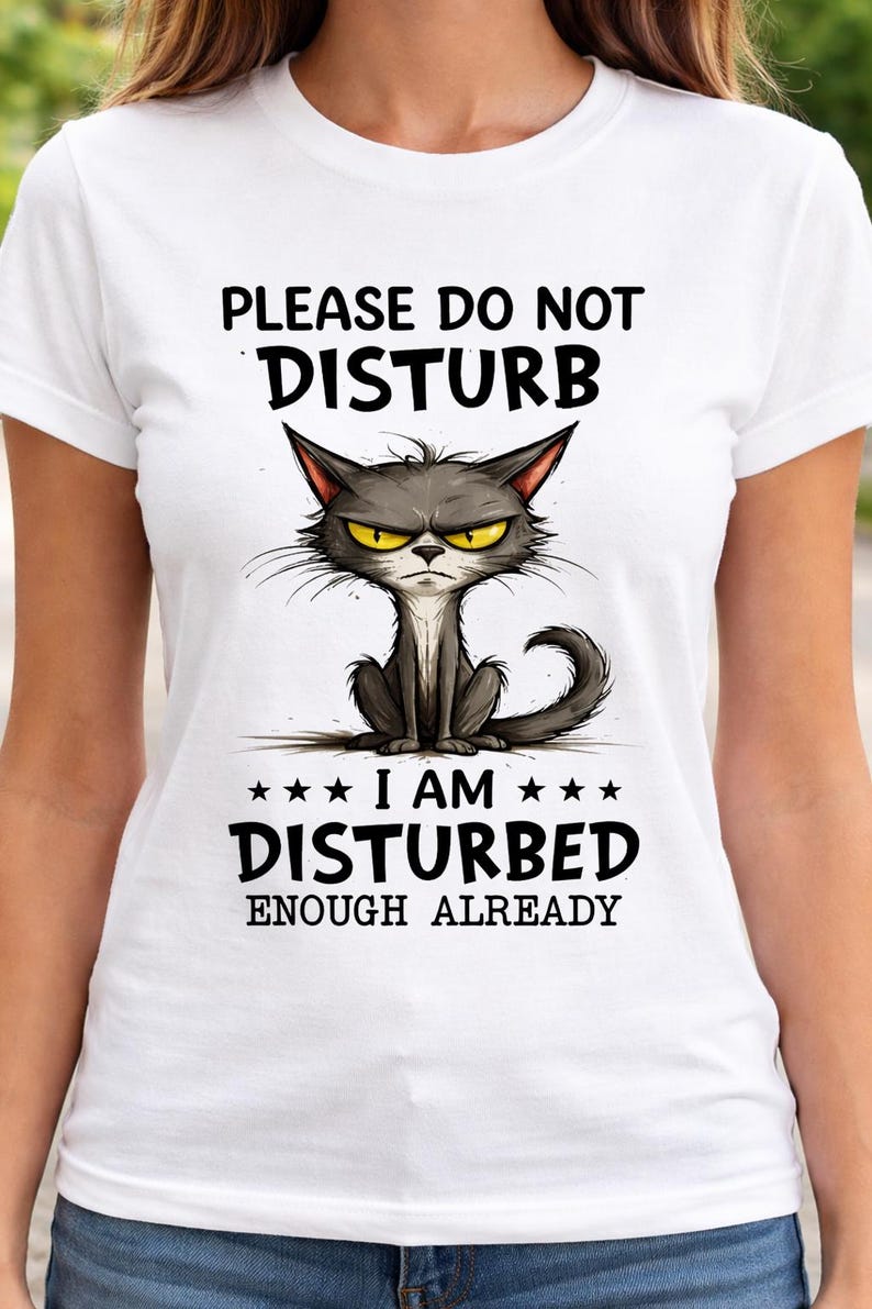 Grumpy Cat SVG PNG, Please Do Not Disturb, Sarcastic Introvert Shirt ...