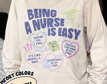 Nurse Life digitale png-download, verpleegkundige zijn is makkelijk, shirtontwerp verpleegschool, Nurses Week png-clipart, afstuderen verpleegkundige