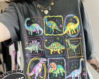 Dinosaur Club PNG Digital Download, Whimsical Dinosaurs Sublimation, Whimsycore Summer PNG Clipart, Peds Nurse Shirt Design