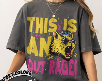 Princess Donut This Is An Outrage Shirt Comfort Colors, Dungeon Crawler Carl Tshirt, DnD Sci-Fi Book Lover Tee