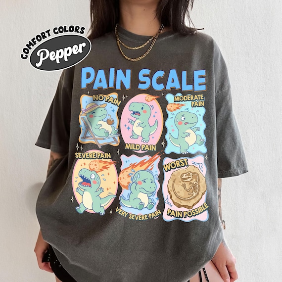 Dinosaur Pain Scale PNG Digital Download, Funny Nurse PNG Clipart, Trendy Summer Shirt Design, Peds Life PNG, Nurses Week