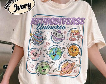 Neurodiverse Universe Instant Download, Autism Awareness PNG, Space Neurodiversity Sped Teacher Graphic, Special Education Gift