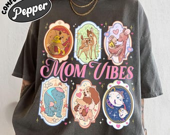 Retro Mom Vibes Theme Park Digital Download, Magic Kingdom Moms Png Graphic, Moms Trip Graphic Gift
