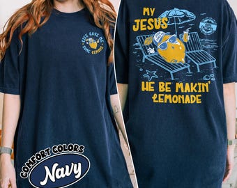Life Gave Me Lemons PNG Digital Download, Jesus Makes Lemonade Shirt Design, Christian Summer Gift, VBS Church Camp PNG Clipart