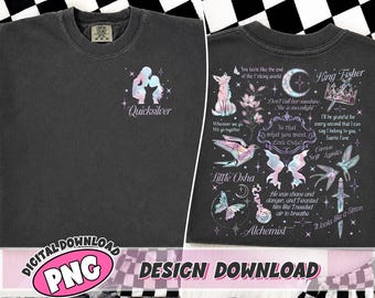 Quicksilver PNG Digital Download, Fantasy Romance Shirt Design, Romantasy Reader Gift, Bookish Merch