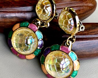 big jewel earrings