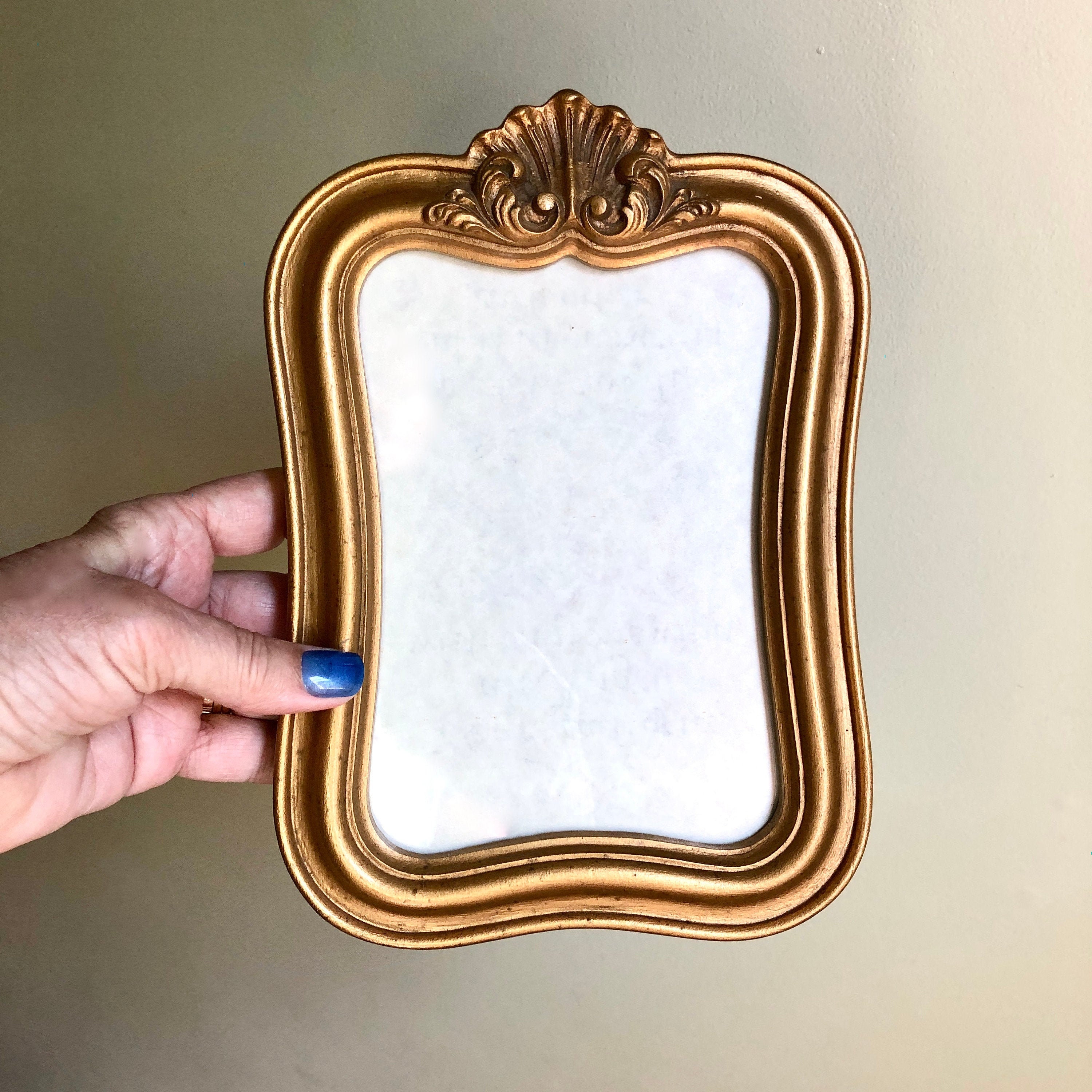 Vintage Victorian Style Gold Resin Picture Frame Medium Size Etsy