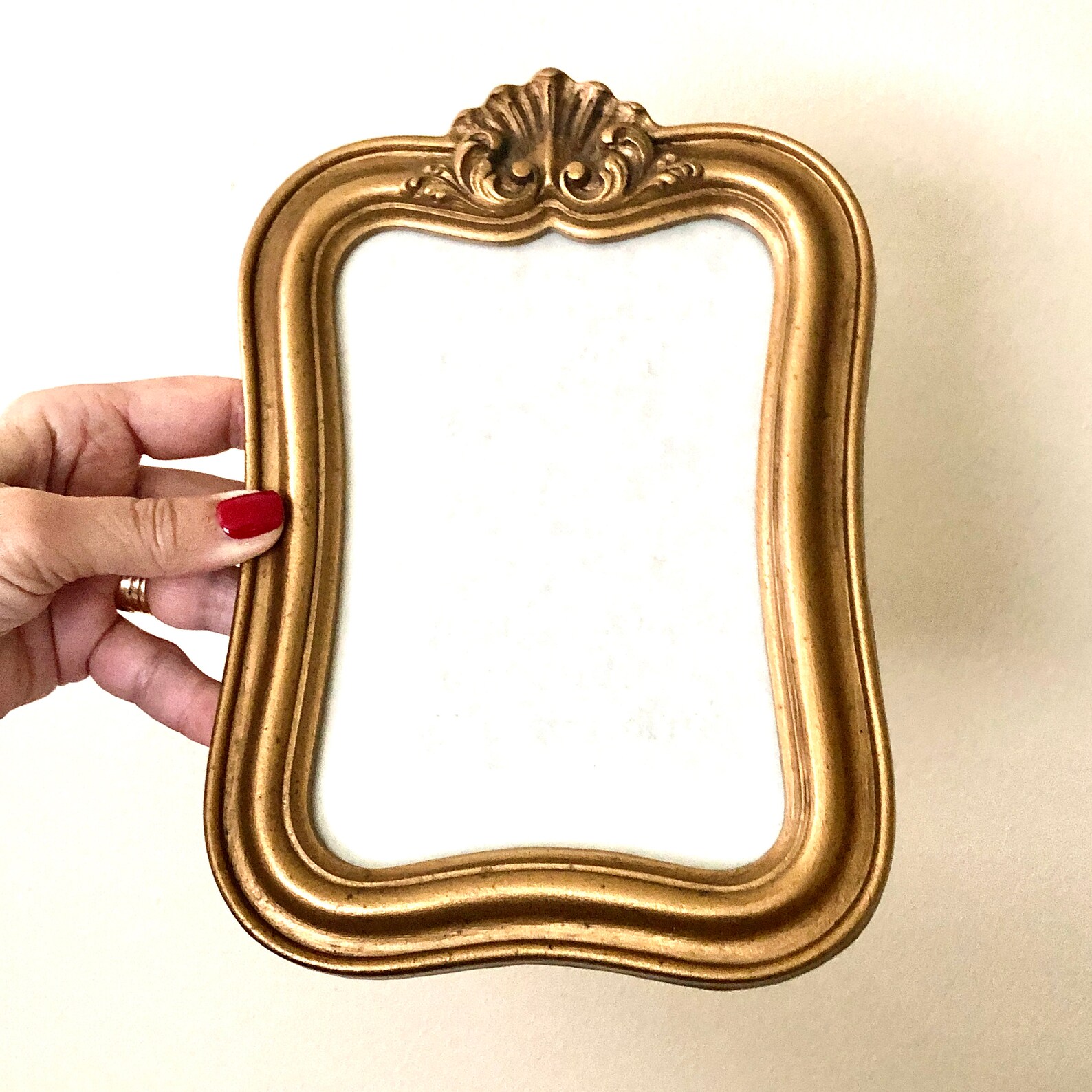 Vintage Victorian Style Gold Resin Picture Frame Medium Size Etsy