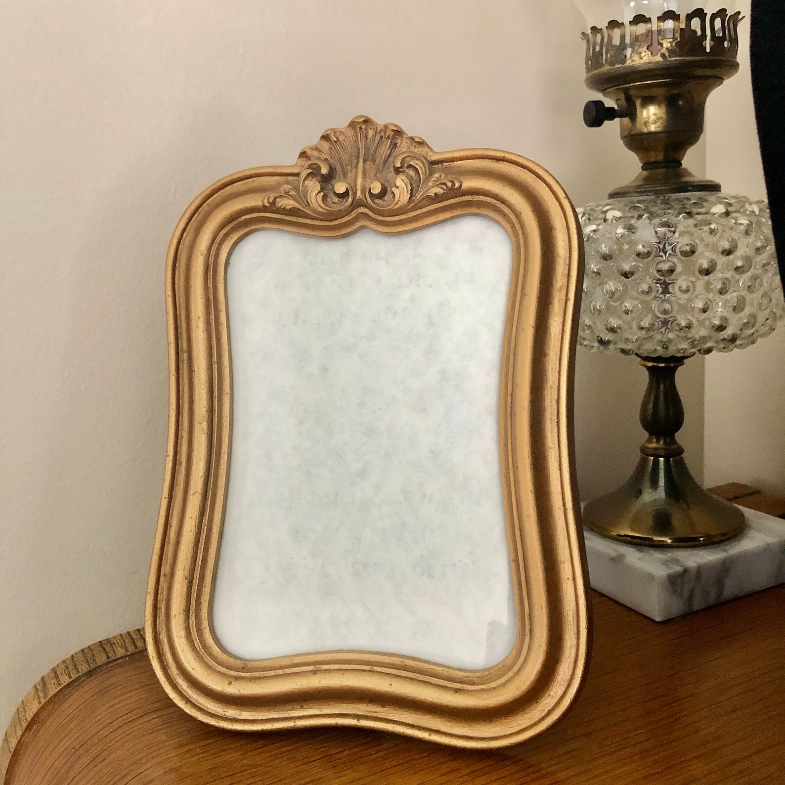 Vintage Victorian Style Gold Resin Picture Frame Medium Size Etsy