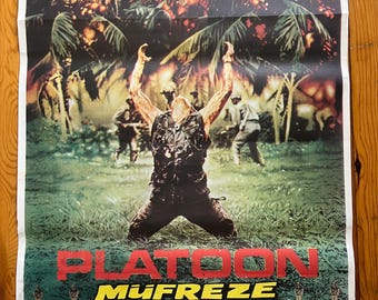 Platoon 1986 - Original Turkish Movie Poster - Mufreze - Oliver Stone Oscar Winner