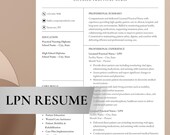 LPN Resume Template Bundle | Licensed Practical Nurse Cover Letter (Digital Download)