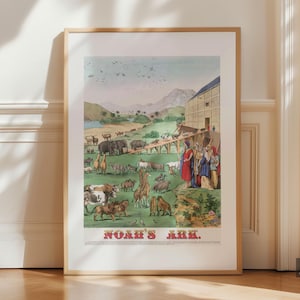 Noahs Ark Lithograph - Etsy