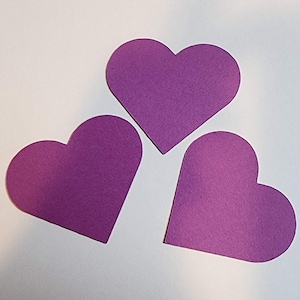 Paquet de 25 - Formes de coeurs en papier, coeurs découpés, coeur en papier cartonné, amour, coeur à faire soi-même, articles de fête