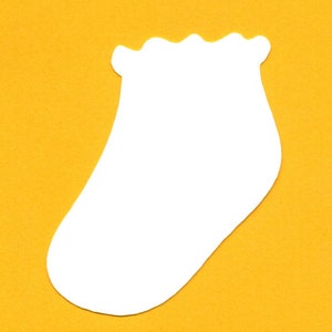25er Pack Papier Baby Sock Form, Baby Shower Sock Cut Out Die, Karton Flasche, DIY Baby, Party Zubehör, Baby Shower Paper