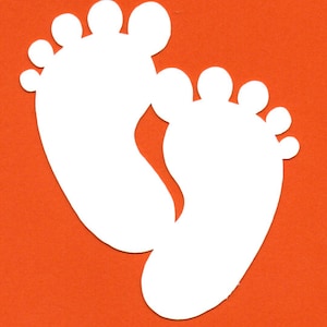 25 stuks papieren babyvoetjes vorm, babyvoetjes uitgesneden sterven, kartonnen fles, doe-het-zelf baby, feestartikelen, babyshowerpapier