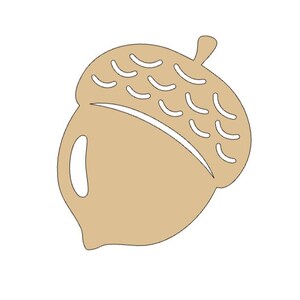 Paquete de 25 troqueles de bellota de cartulina para decorar álbumes de recortes.