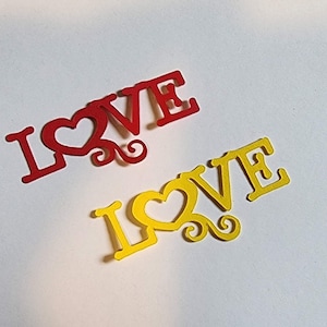 Paquet de 25 formes d'amour en papier, amour découpé, papier cartonné coeur, amour, coeur à faire soi-même, articles de fête, saint valentin, anniversaire, mariage
