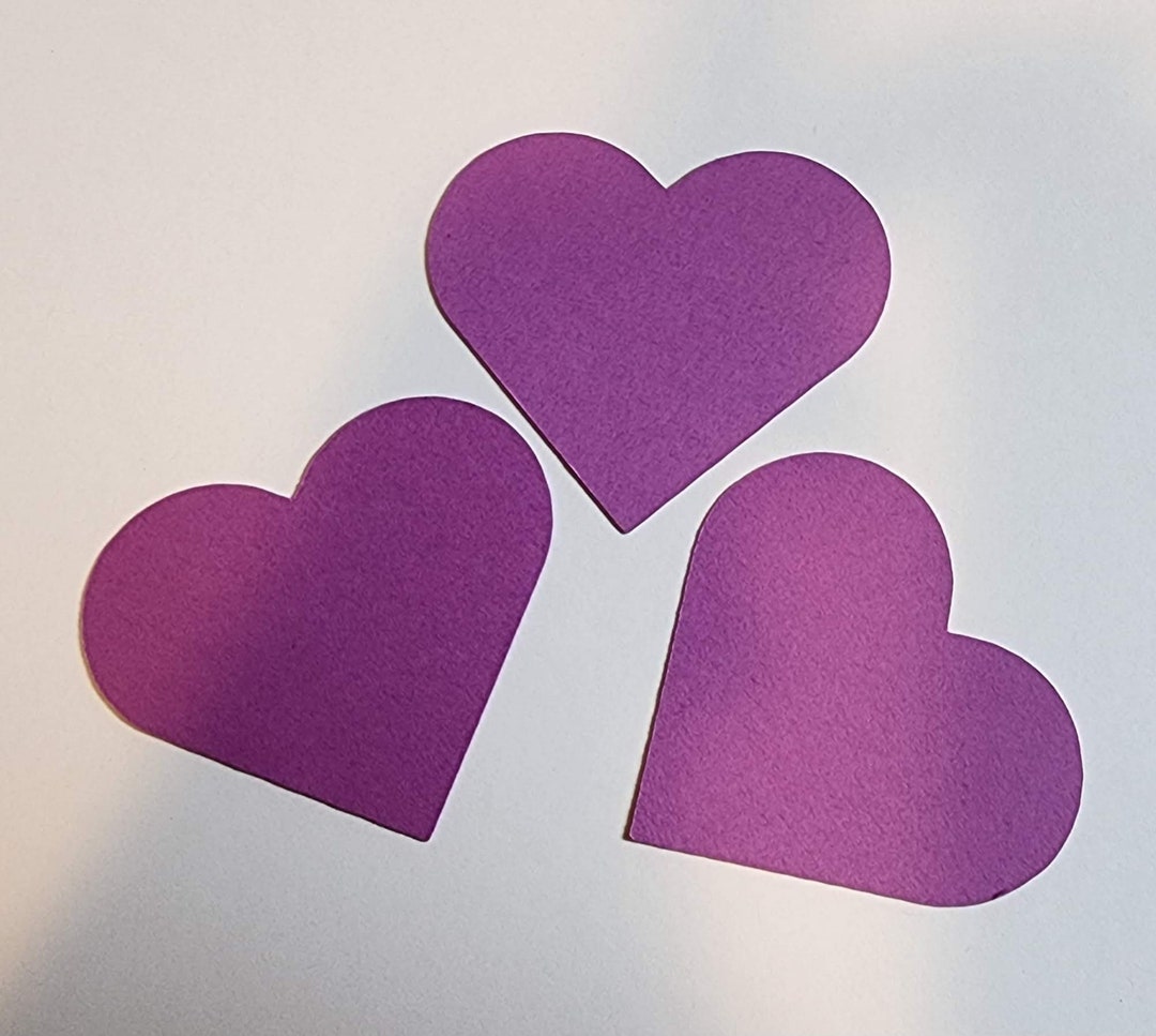 25 Pack Paper Heart Shapes, Hearts Cut Out, Card Stock Heart, Love, DIY Heart, Party Supplies Etsy