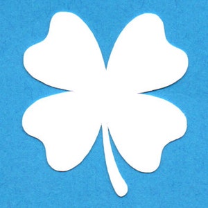 Paquet de 25 papiers forme trèfle à quatre feuilles, matrice de découpe fleur, fleur en papier cartonné, fleur de tulipe à faire soi-même, fleurs en carton à faire soi-même, printemps, fleurs de scrapbooking