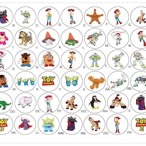 Toy Story, Toy Story 2, Toy Story 3 Button Pins  2.28 INCH 58MM
