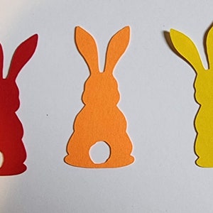 25er Pack - Papierhasenformen, Ausgeschnittener Hase, Karton Ostern, DIY Hase, Partybedarf, Hochzeit, Geburtstag, Ostern, Frühling