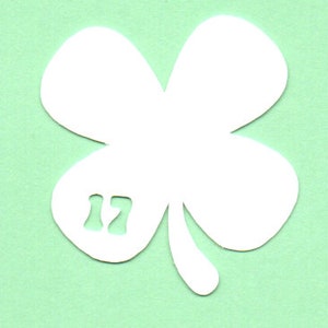 Paquet de 25 feuilles de 17, forme de trèfle à quatre feuilles, matrice de découpe fleur, fleur en papier cartonné, fleur de tulipe à faire soi-même, fleurs en carton à faire soi-même, printemps, fleurs de scrapbooking