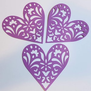 Paquet de 25 papiers en forme de coeur en forme de mandala, Cupidon découpé, Cœur cartonné, Amour, Cœur à faire soi-même, Articles de fête, Saint Valentin, Anniversaire, Mariage