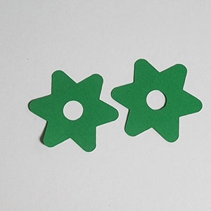 25 Pack Paper Flowers Shape, Flower Cut Out Die, Cardstock Flower, DIY Tulip Flower, DIY Card Flowers, Spring, Scrapbook Flowers