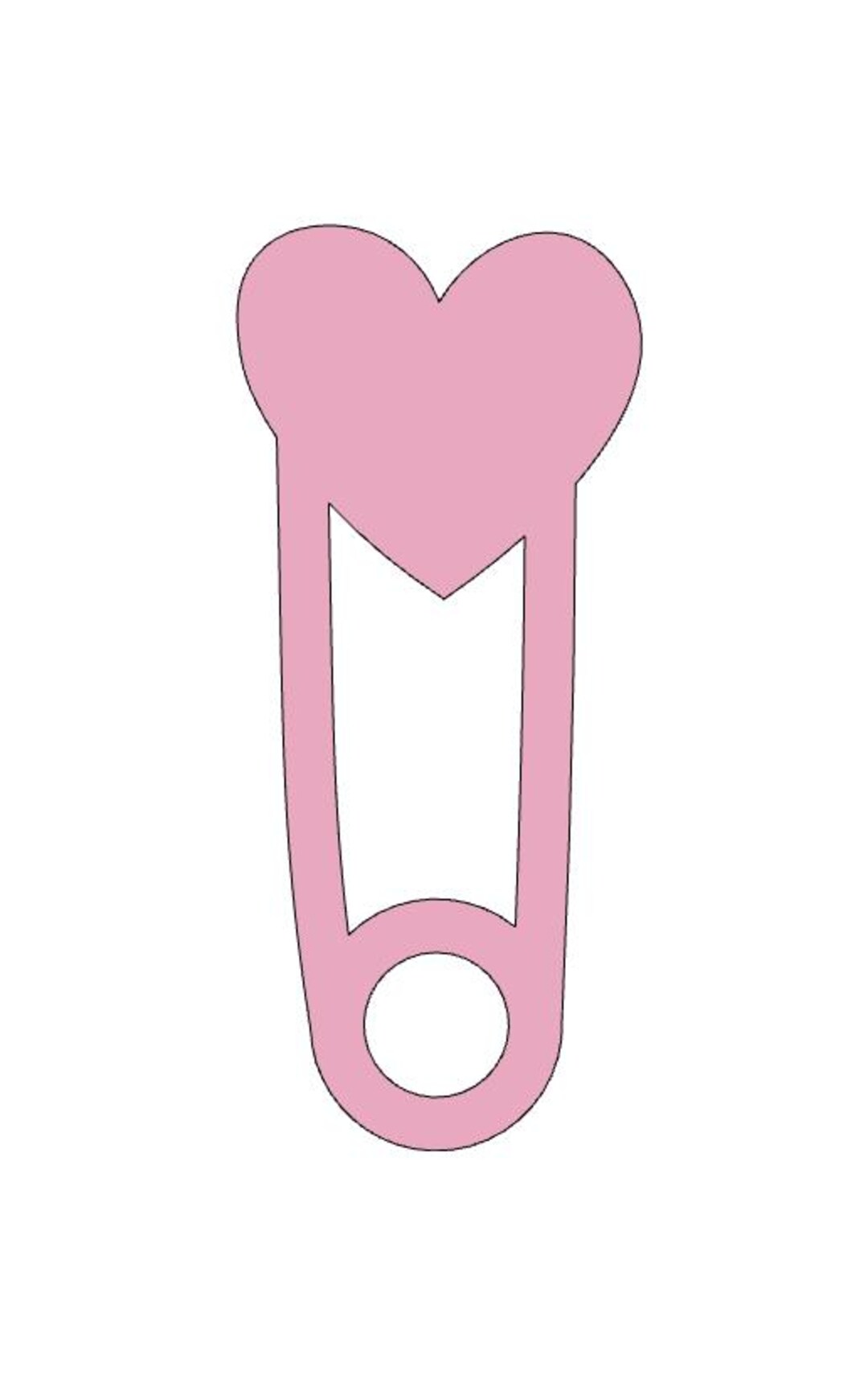 Dape Pin 25 Pack Diaper Pin Heart Cutouts, Baby Shower Decorations - Etsy