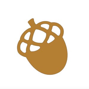 Paper Acorn Nut Die Cuts, 25 Pack, DIY Crafts