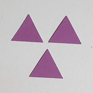 Paquet de 25 - formes triangulaires en papier, triangle découpé, triangle en papier cartonné, triangle à faire soi-même, articles de fête, mariage, anniversaire