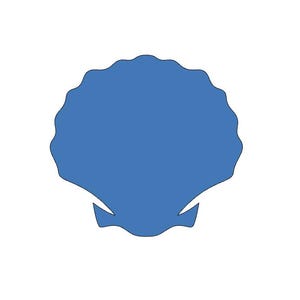 25 Paper Sea Shell Cutouts - 65lb Cardstock Crafts