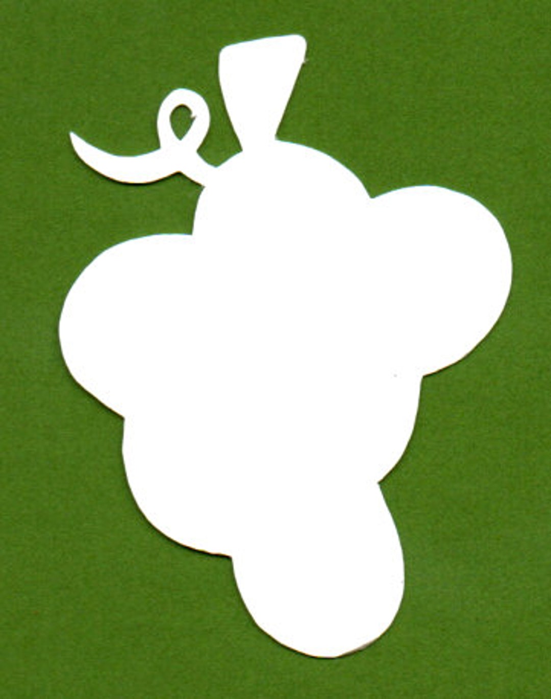 25 Pack Paper Grape Shape, Fruit Cut Out Die, Cardstock Grapes, DIY